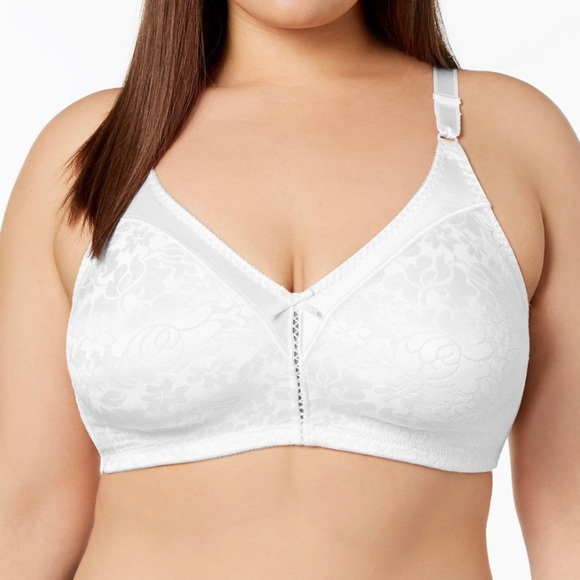 Bali White bra classic support adjustable straps moisture wicking 42DD N… - Picture 2 of 9